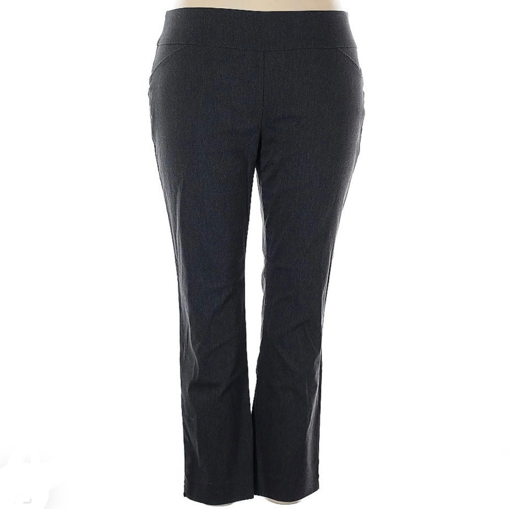 Charter Club gray Straight Leg Pants with Comfortable Waistband
